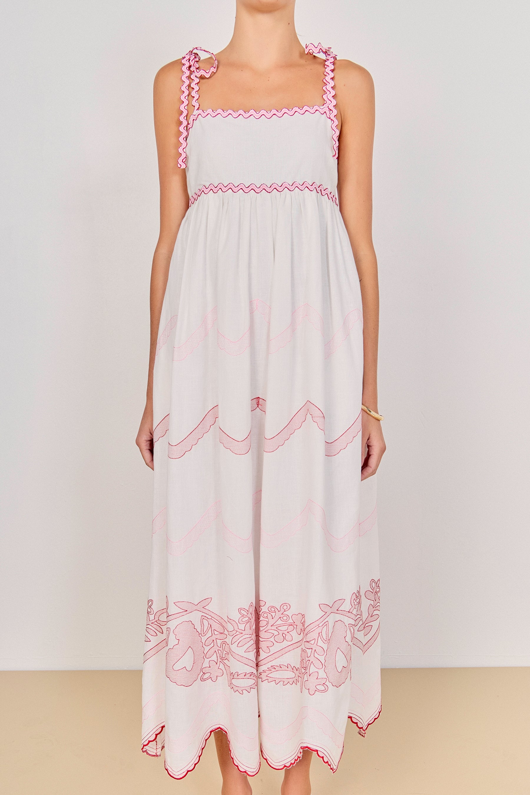 ENGLISH FACTORY - The Elodie Embroidered Maxi Dress - DRESSES available at Objectrare