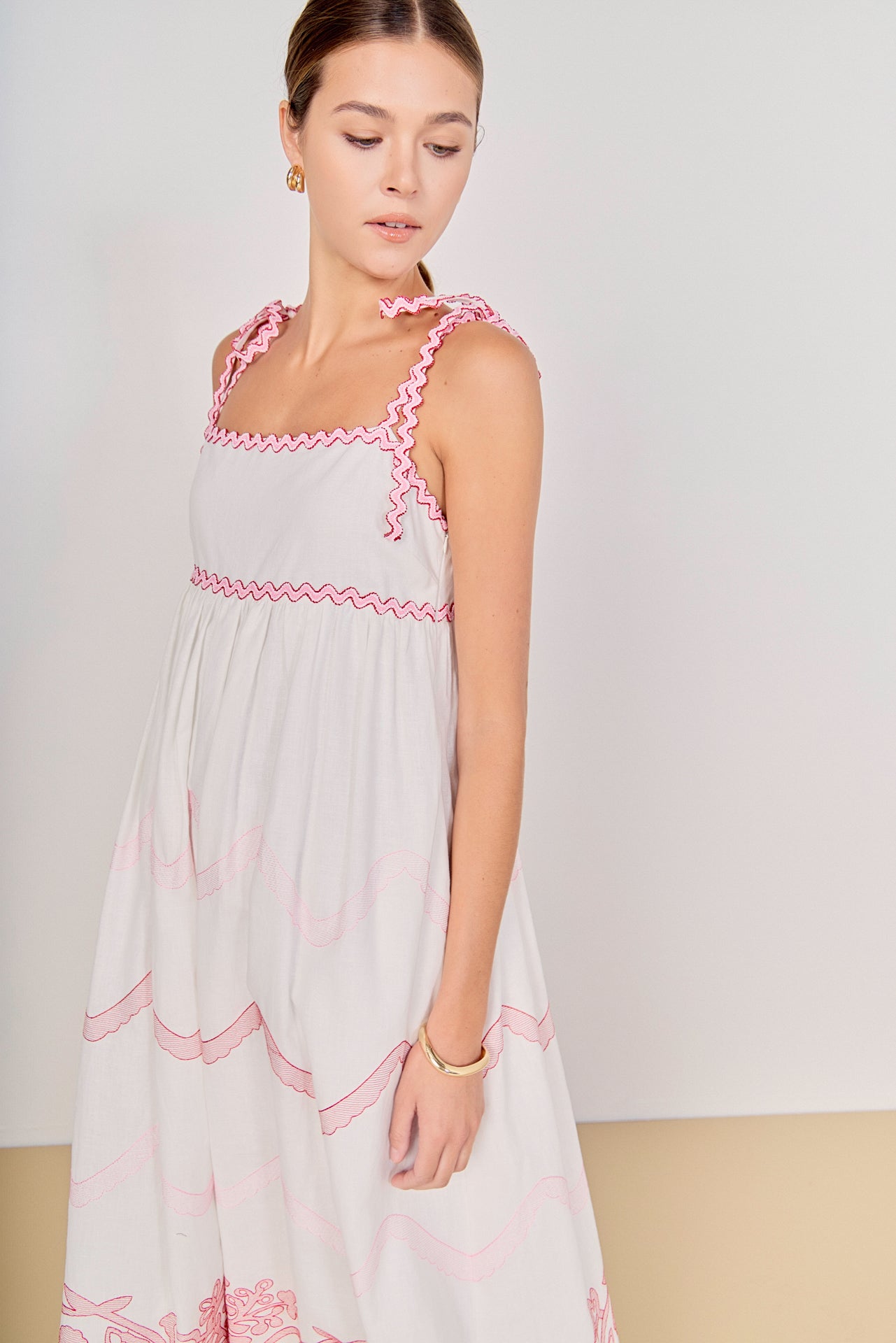 ENGLISH FACTORY - The Elodie Embroidered Maxi Dress - DRESSES available at Objectrare