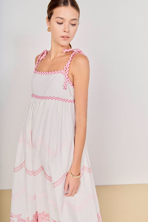 ENGLISH FACTORY - The Elodie Embroidered Maxi Dress - DRESSES available at Objectrare
