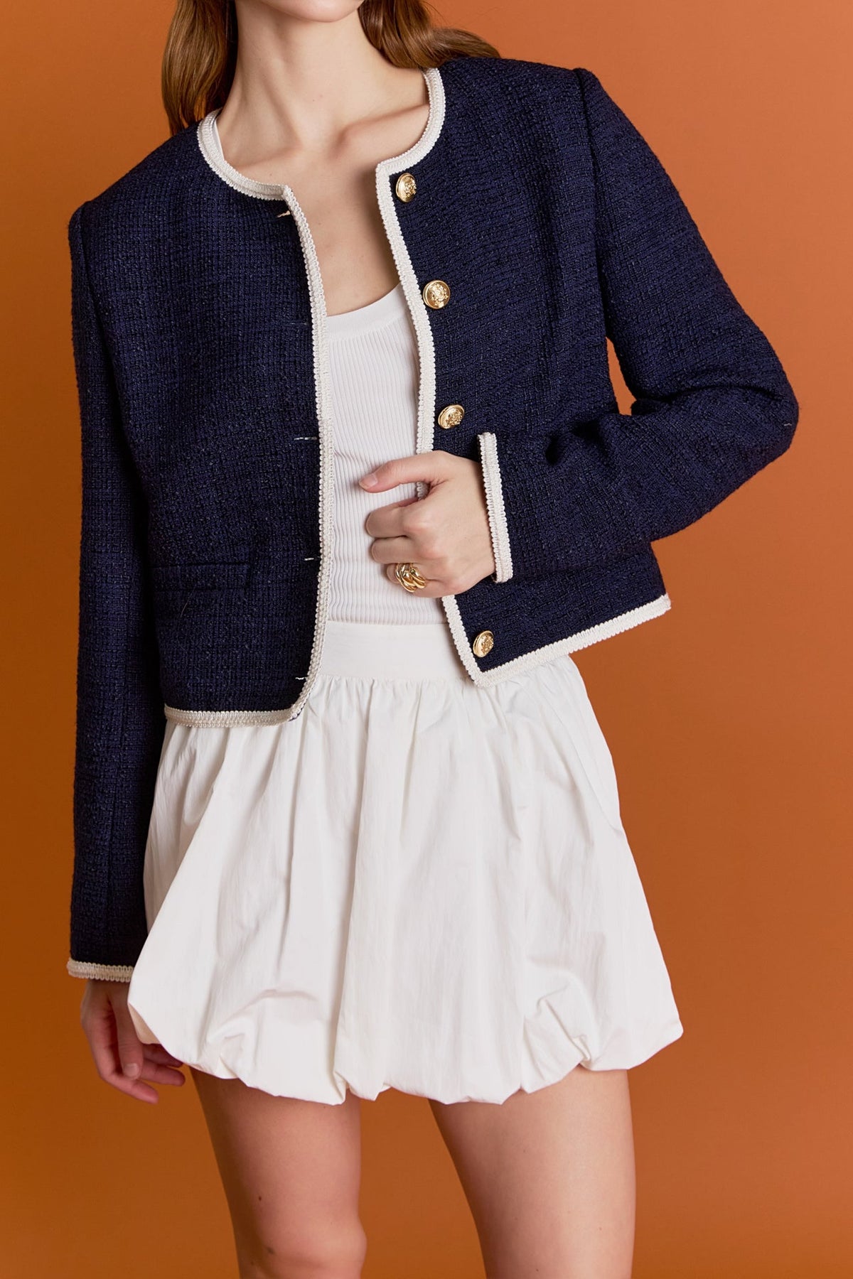 ENGLISH FACTORY - Blair Tweed Jacket - JACKETS available at Objectrare