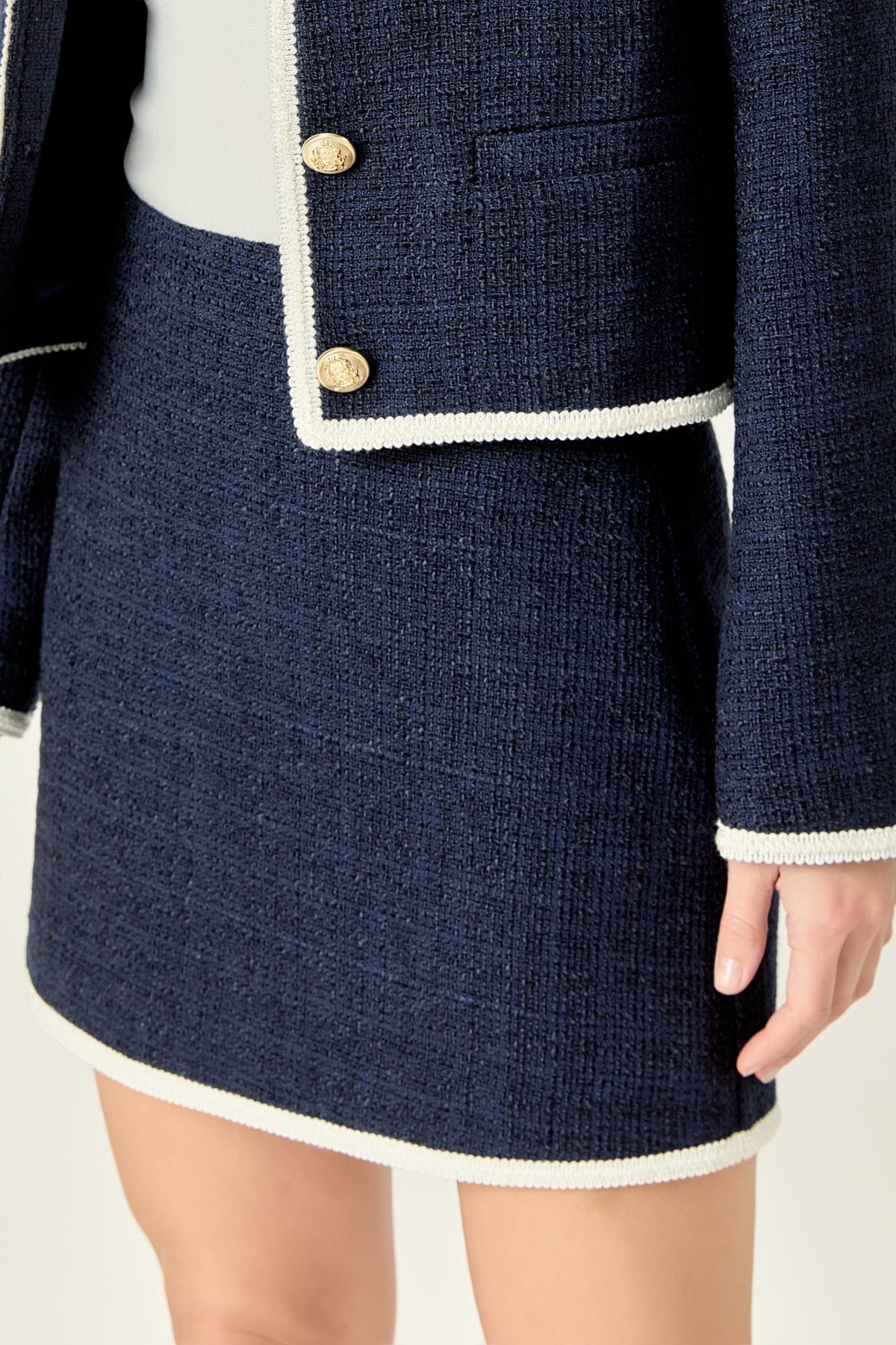 ENGLISH FACTORY - English Factory - Blair Tweed Skirt - SKIRTS available at Objectrare