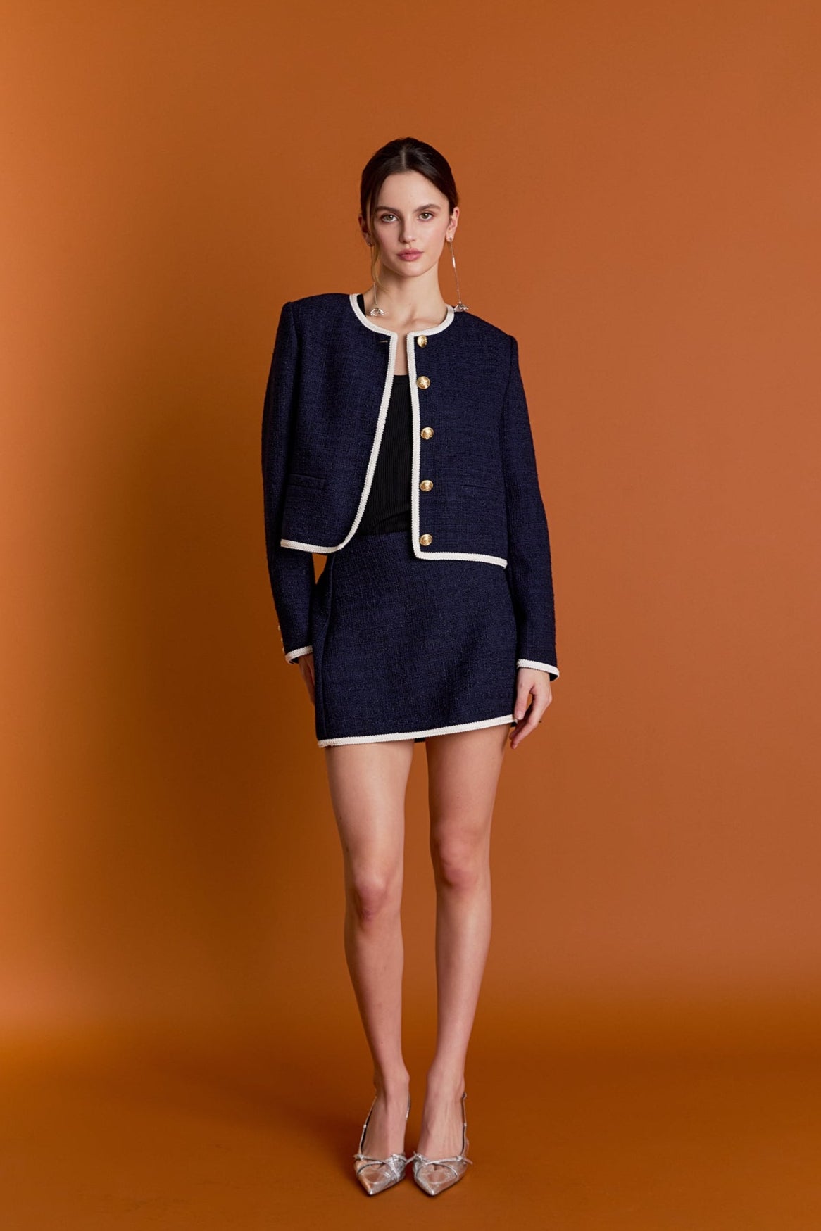 ENGLISH FACTORY - Blair Tweed Skirt - SKIRTS available at Objectrare