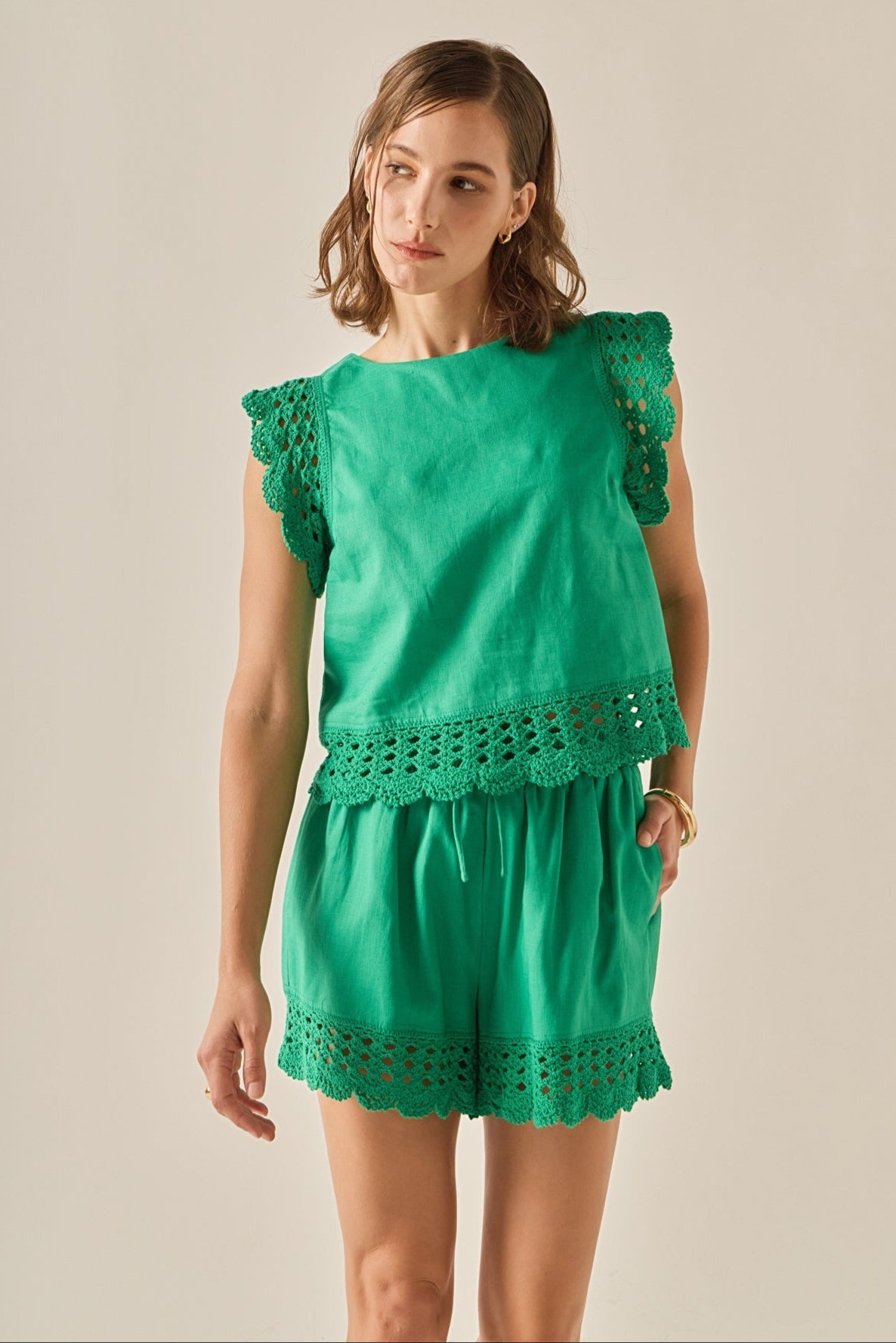 ENGLISH FACTORY - The Elara Embroidered Top - TOPS available at Objectrare