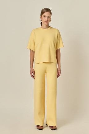 ENGLISH FACTORY - Knit Pants - PANTS available at Objectrare