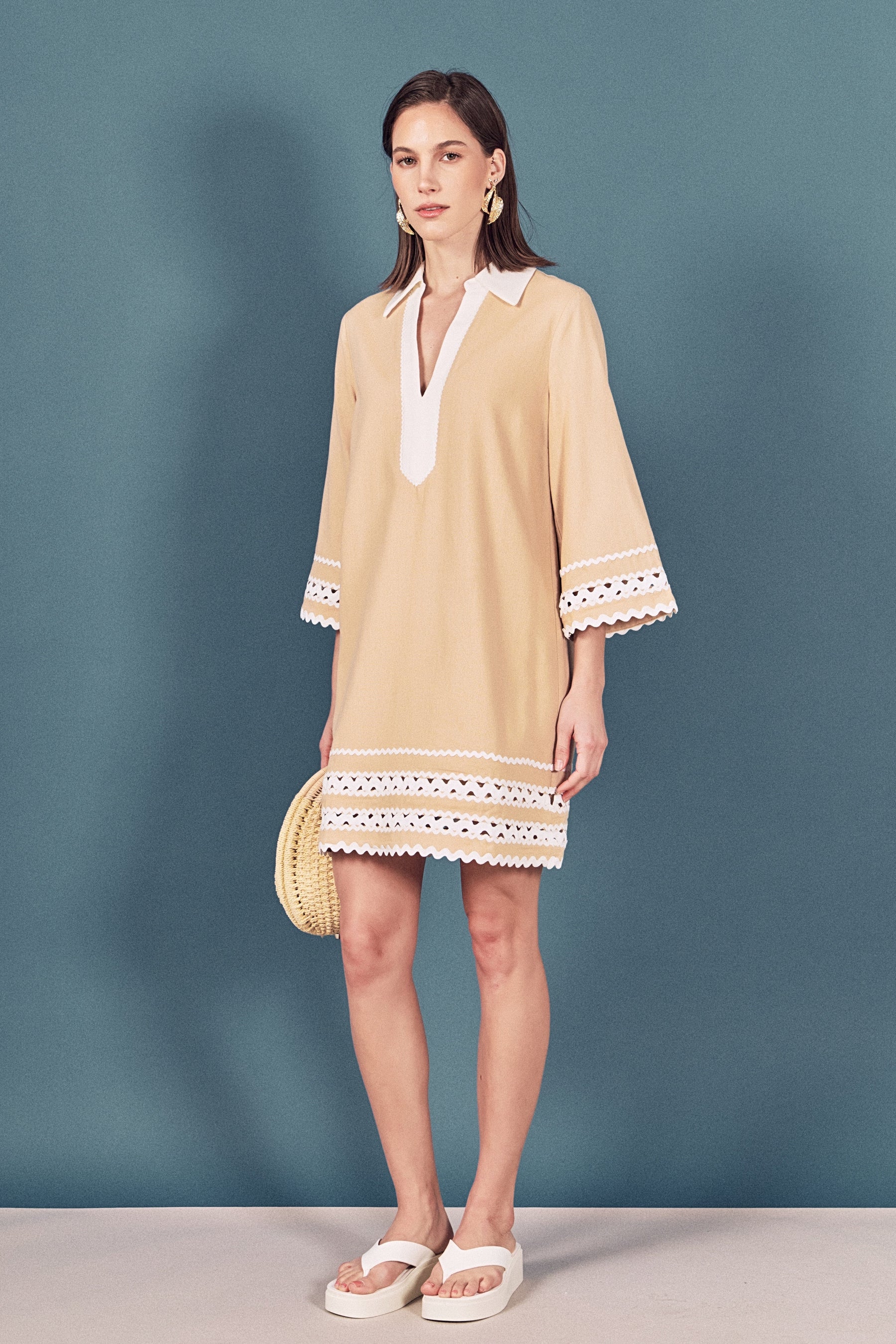 Ric Rac Tunic Mini Dress