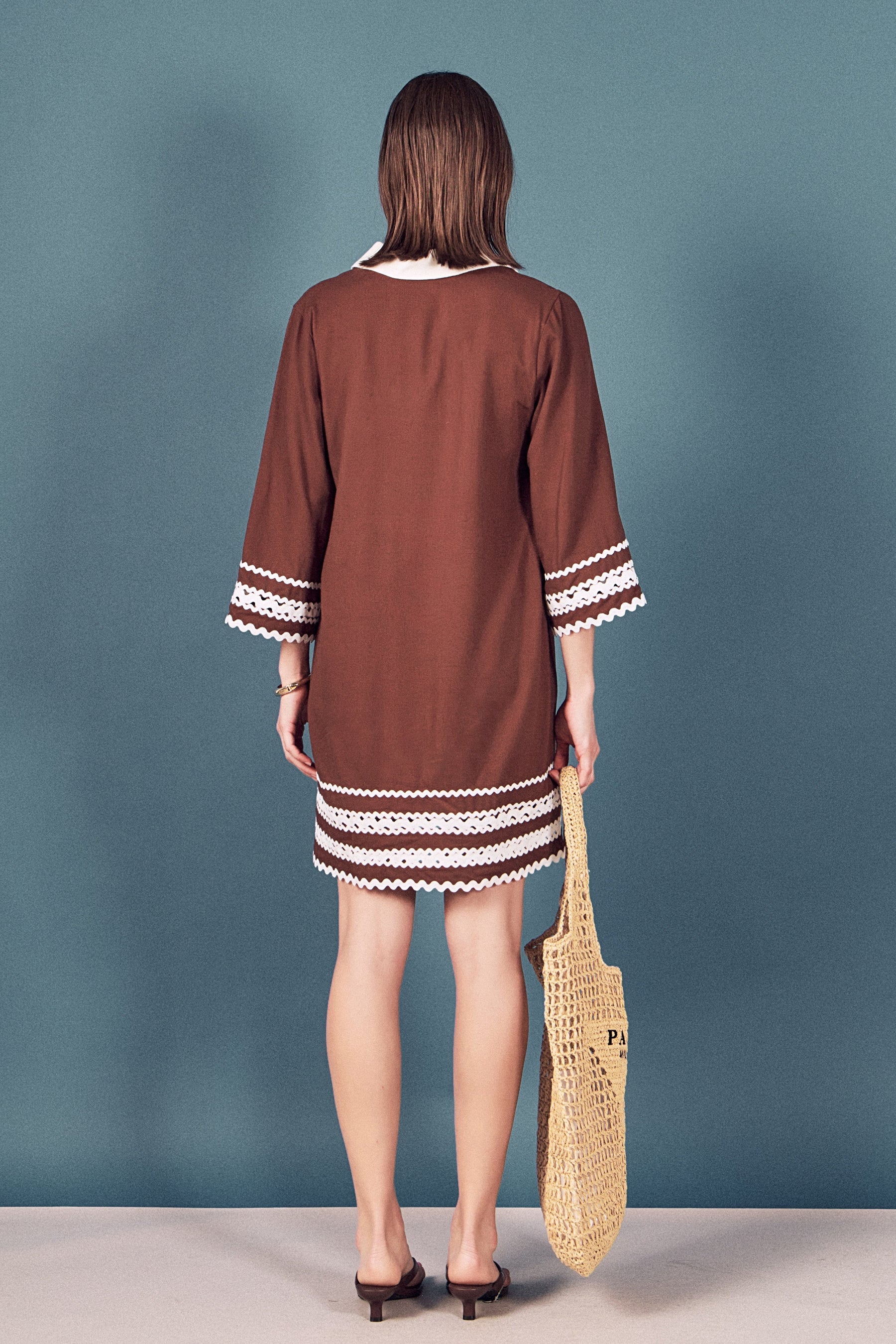 ENGLISH FACTORY - Ric Rac Tunic Mini Dress - DRESSES available at Objectrare