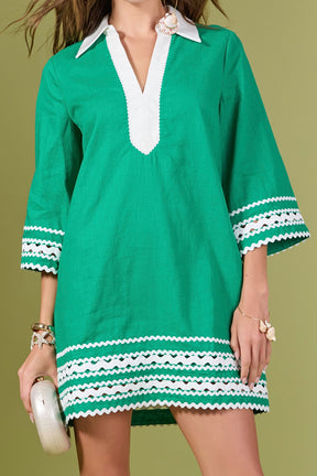 Ric Rac Tunic Mini Dress
