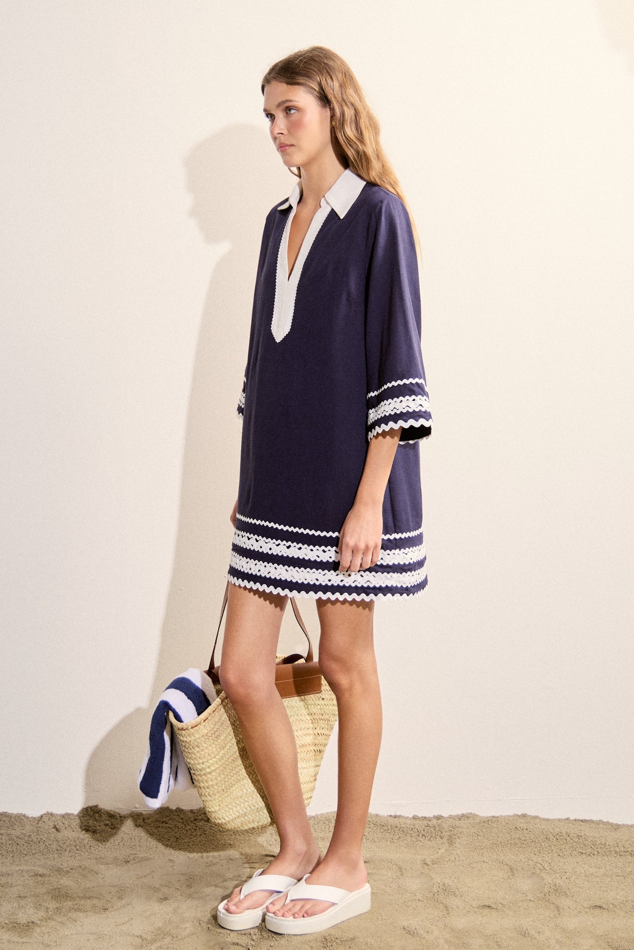 ENGLISH FACTORY - Ric Rac Tunic Mini Dress - DRESSES available at Objectrare