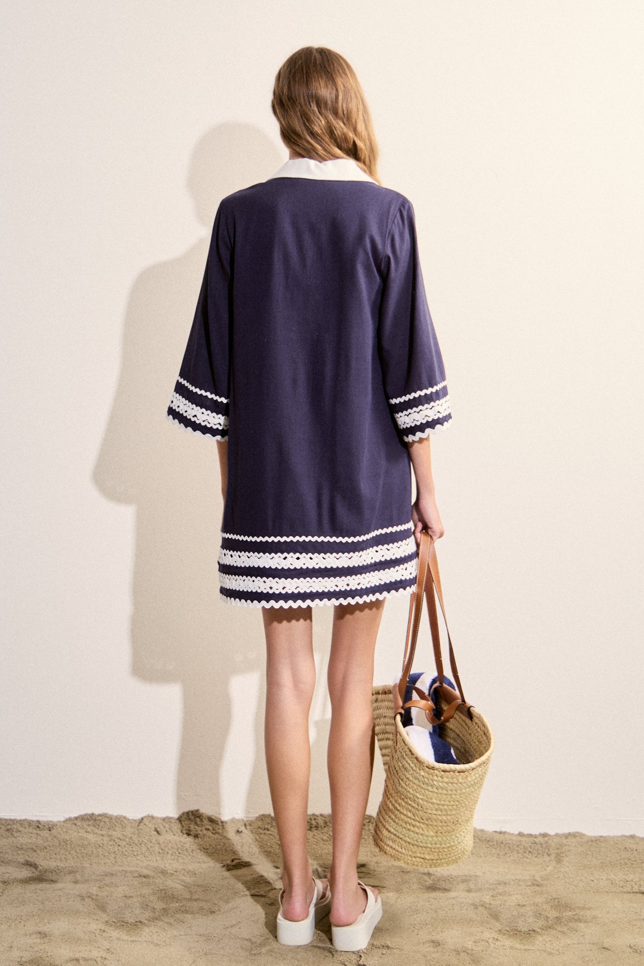 ENGLISH FACTORY - Ric Rac Tunic Mini Dress - DRESSES available at Objectrare