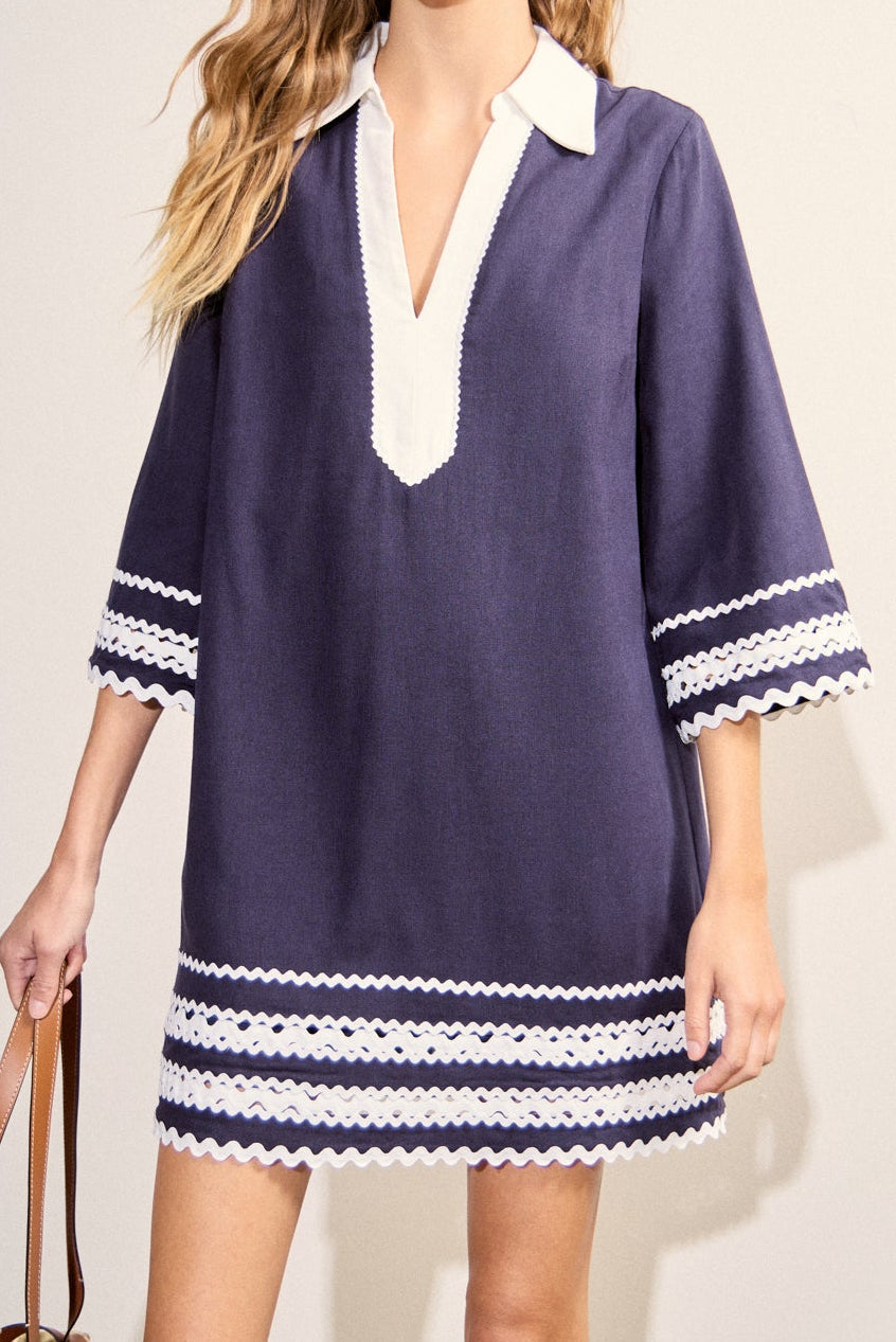 Ric Rac Tunic Mini Dress