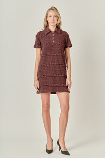 Textured Mini Dress