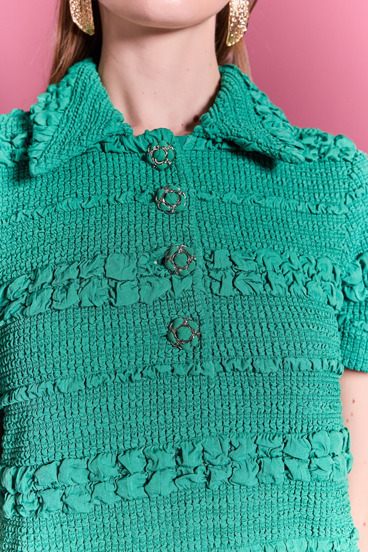 ENGLISH FACTORY - Textured Mini Dress - DRESSES available at Objectrare