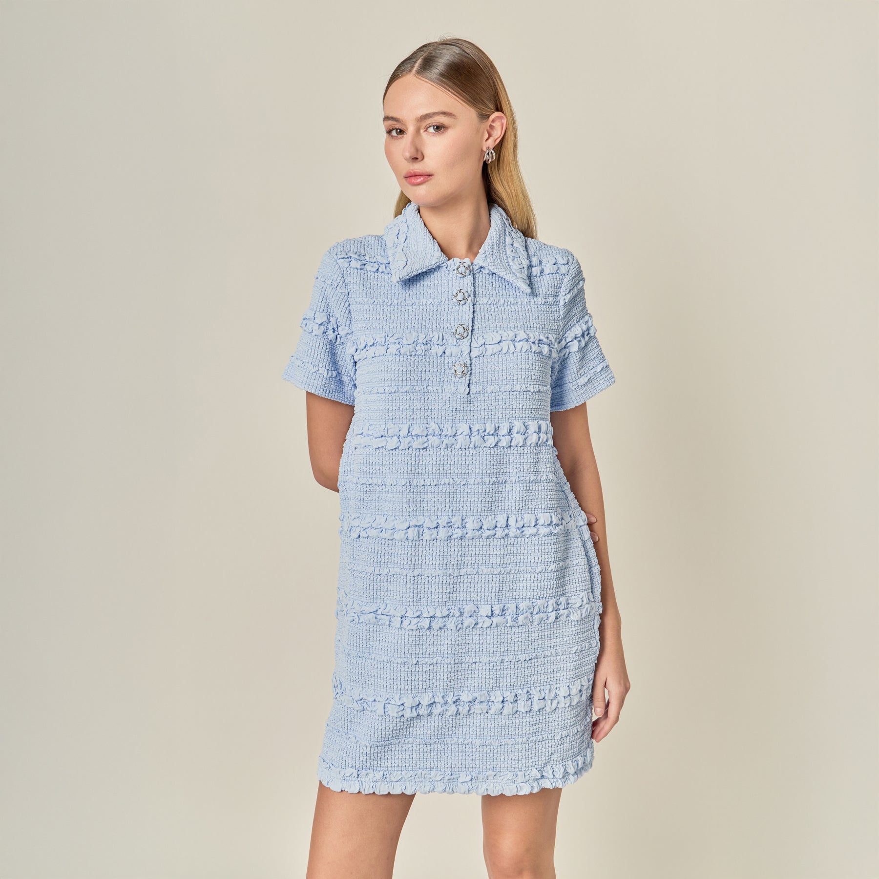 Textured Mini Dress