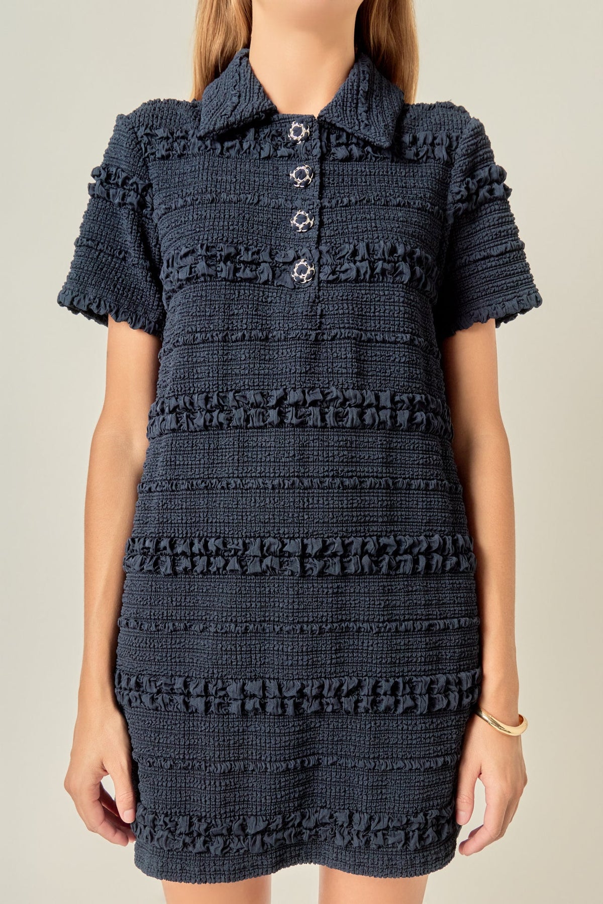 Textured Mini Dress