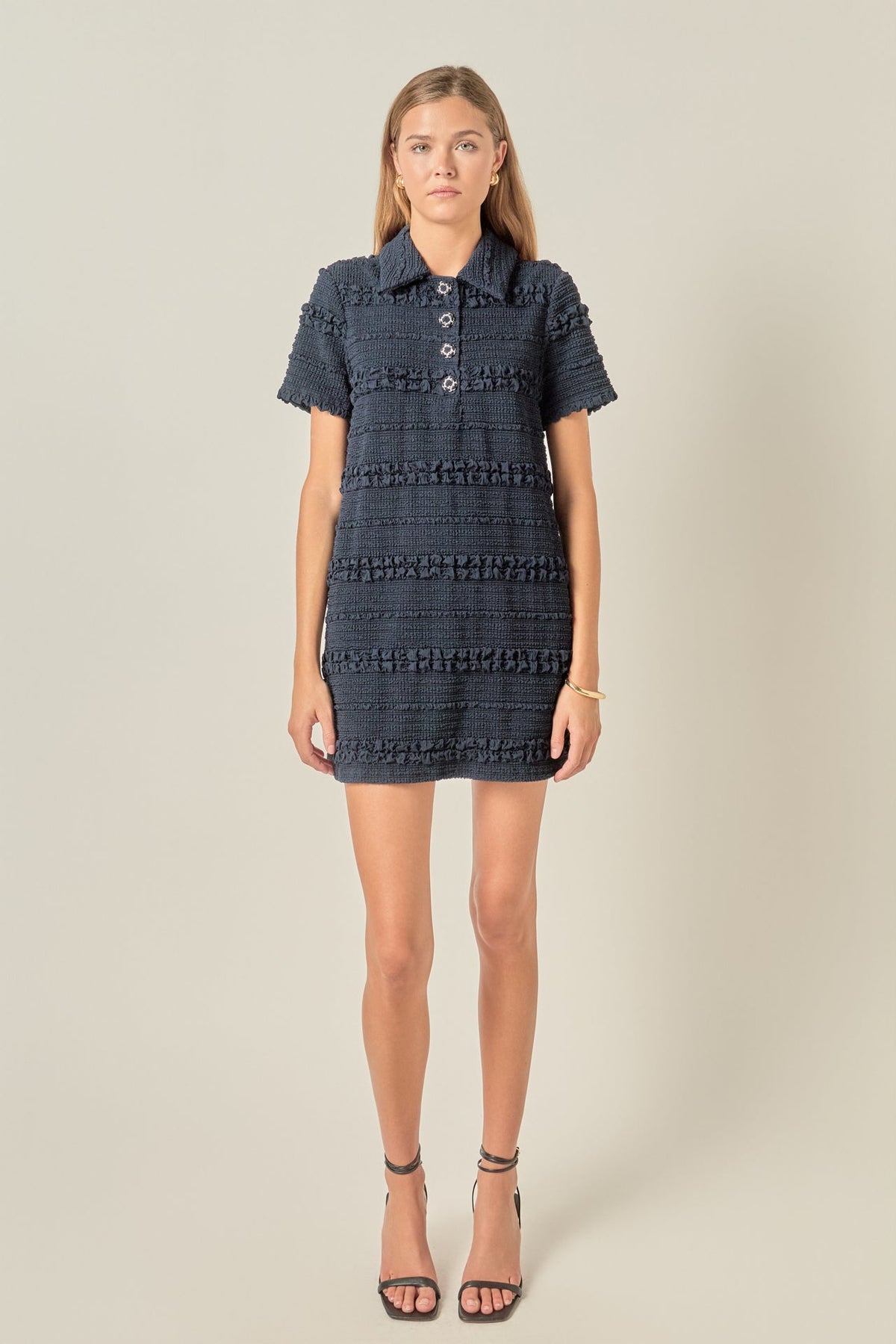 Textured Mini Dress