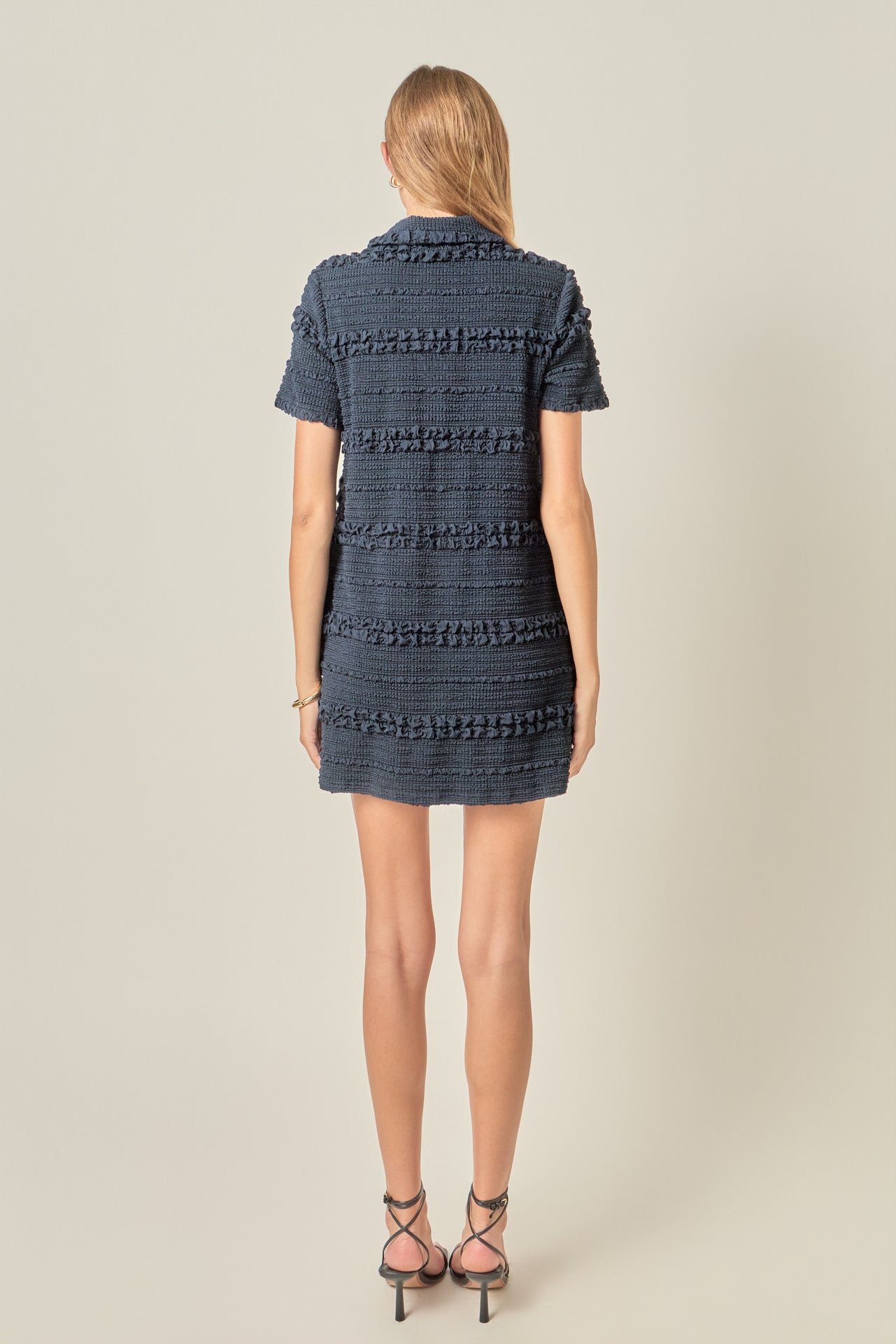 ENGLISH FACTORY - Textured Mini Dress - DRESSES available at Objectrare