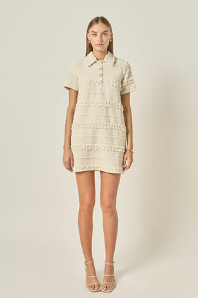 ENGLISH FACTORY - Textured Mini Dress - DRESSES available at Objectrare