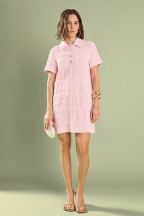 ENGLISH FACTORY - Nancy Textured Mini Dress - DRESSES available at Objectrare