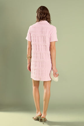 ENGLISH FACTORY - Nancy Textured Mini Dress - DRESSES available at Objectrare