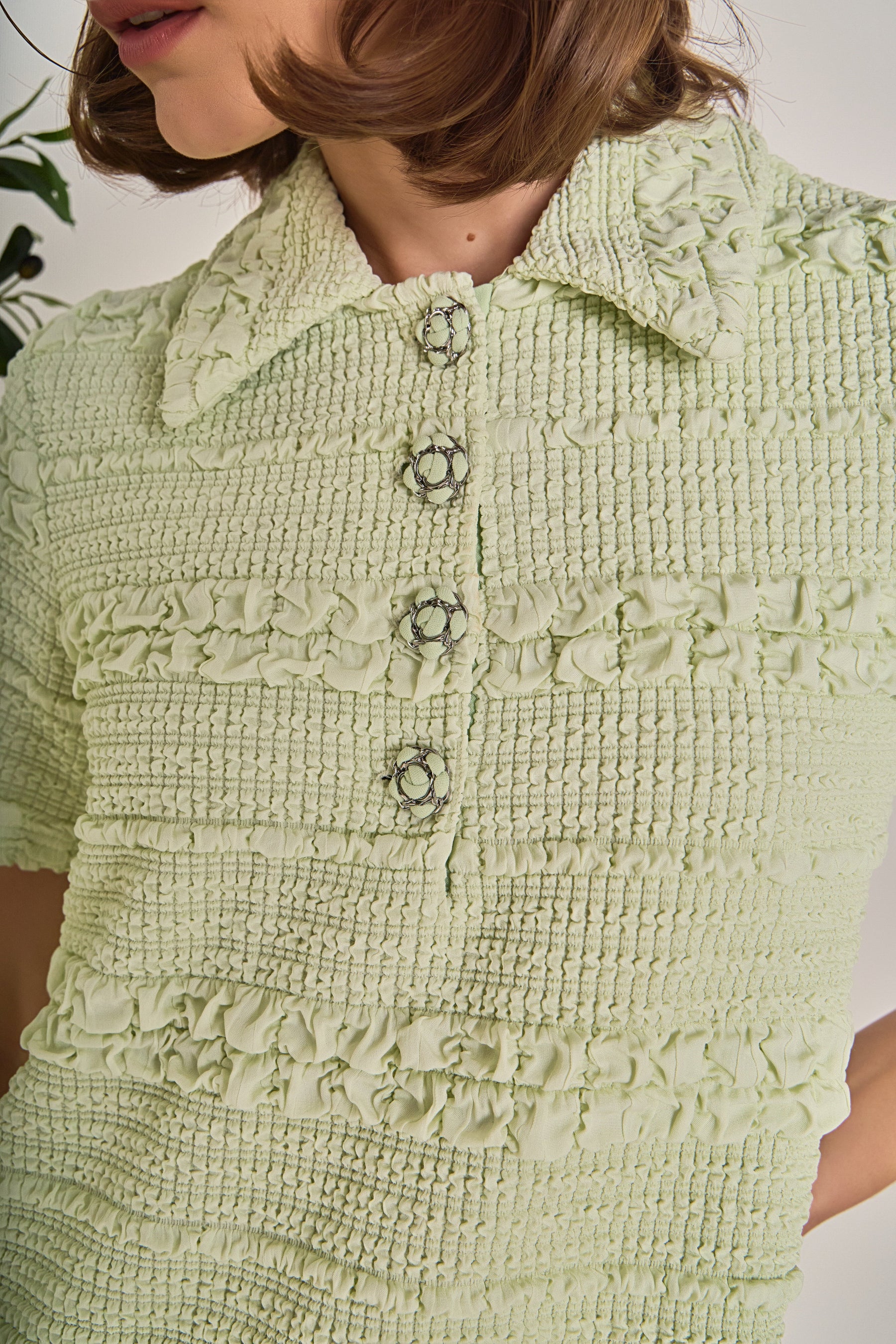 ENGLISH FACTORY - Textured Mini Dress - DRESSES available at Objectrare