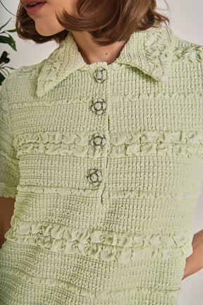 ENGLISH FACTORY - Textured Mini Dress - DRESSES available at Objectrare