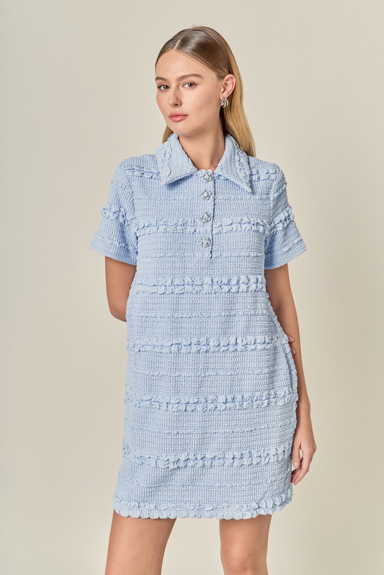 Textured Mini Dress