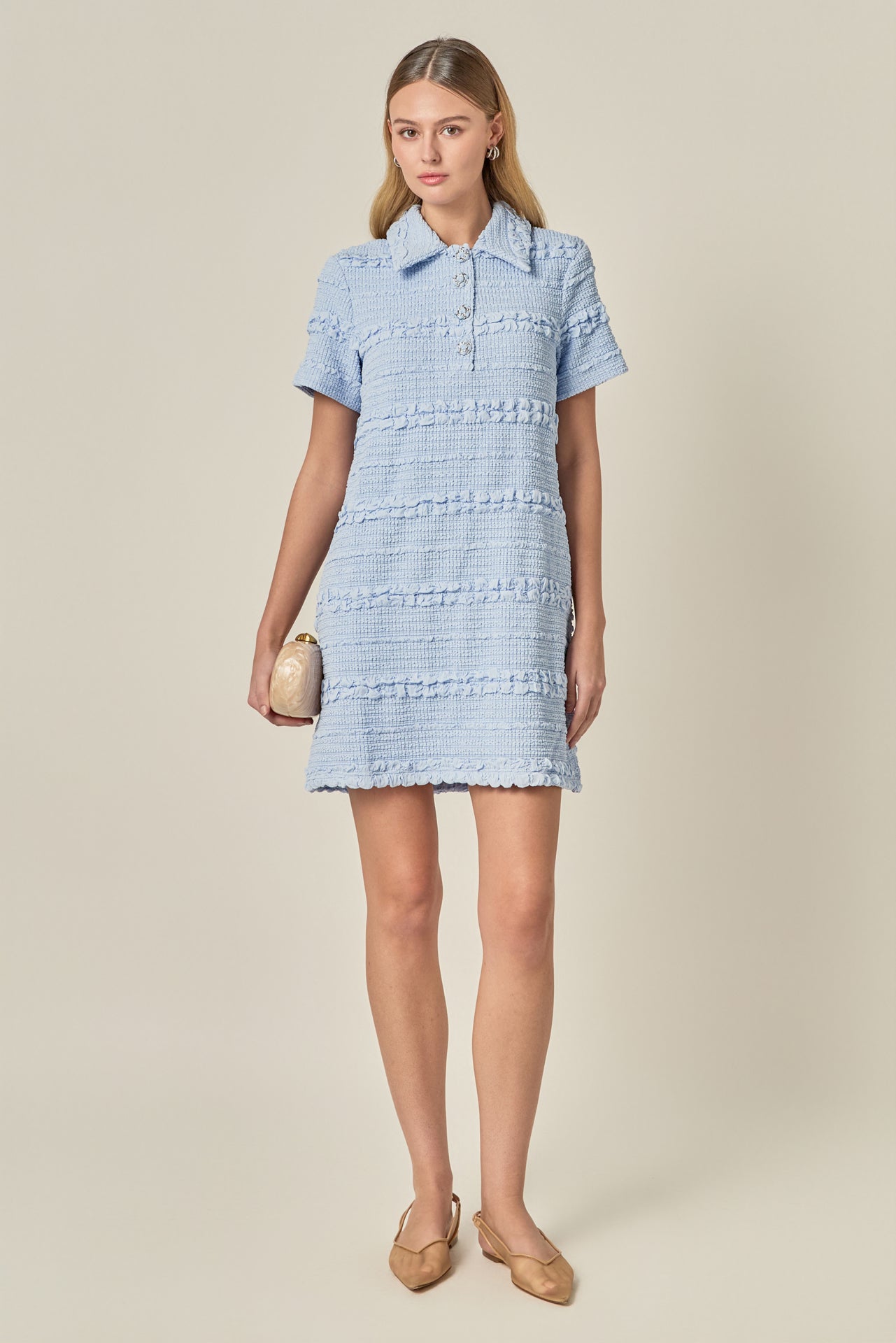 Textured Mini Dress