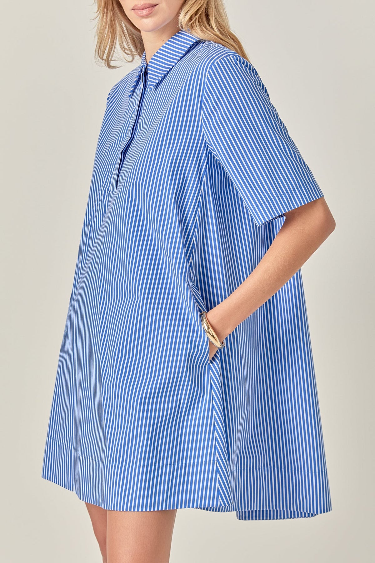 Pop Stripe A-Line Dress