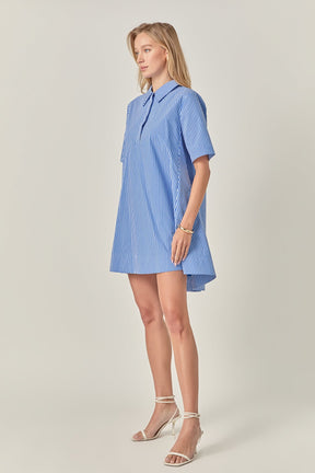 ENGLISH FACTORY - Pop Stripe A-Line Dress - DRESSES available at Objectrare