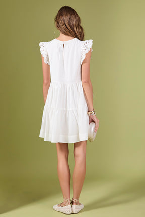 ENGLISH FACTORY - The Clara Crochet Dress - DRESSES available at Objectrare