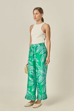 ENGLISH FACTORY - Elodie Fringe Hem Pants - PANTS available at Objectrare