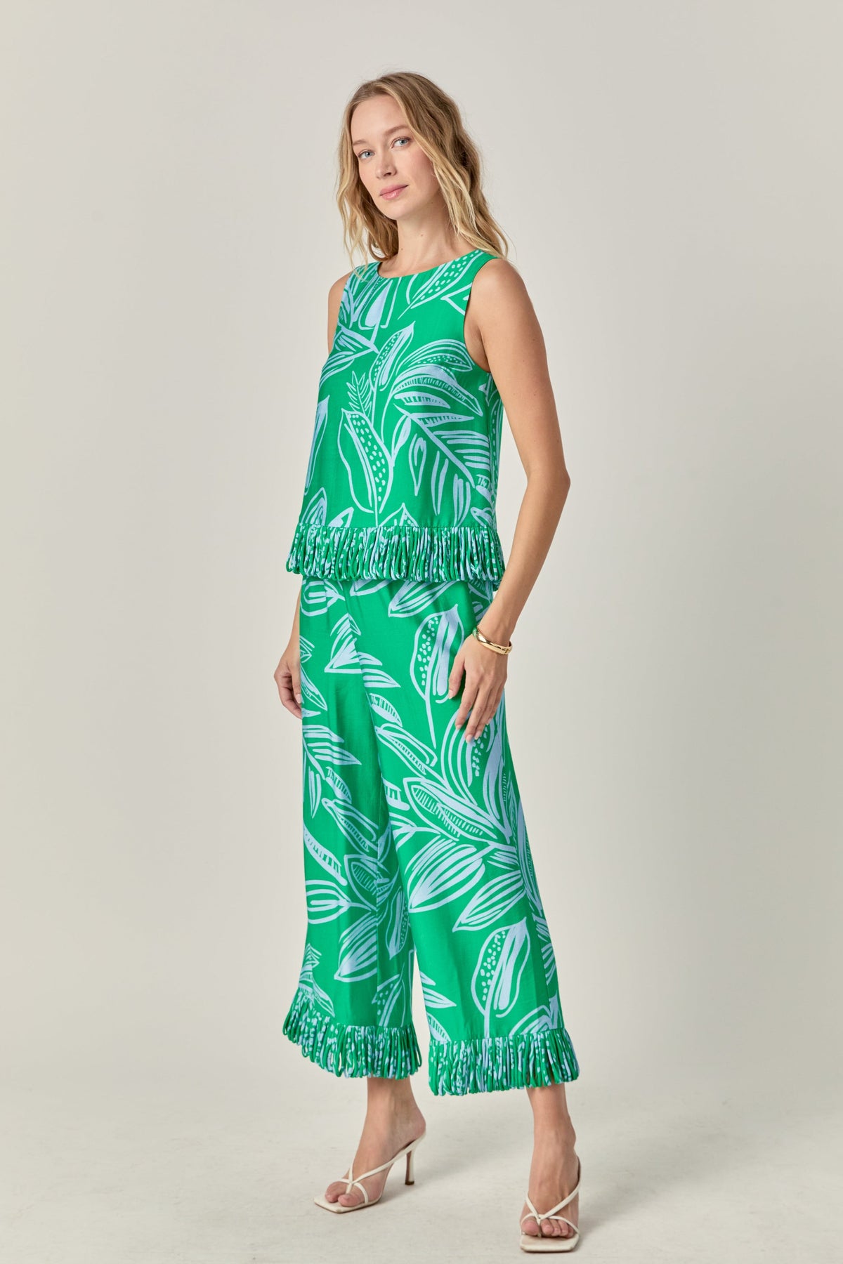 Elodie Fringe Hem Pants