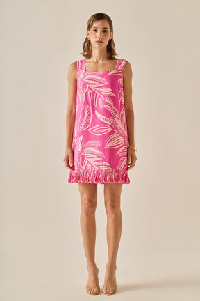 ENGLISH FACTORY - The Esme Fringe Sleeveless Dress - DRESSES available at Objectrare