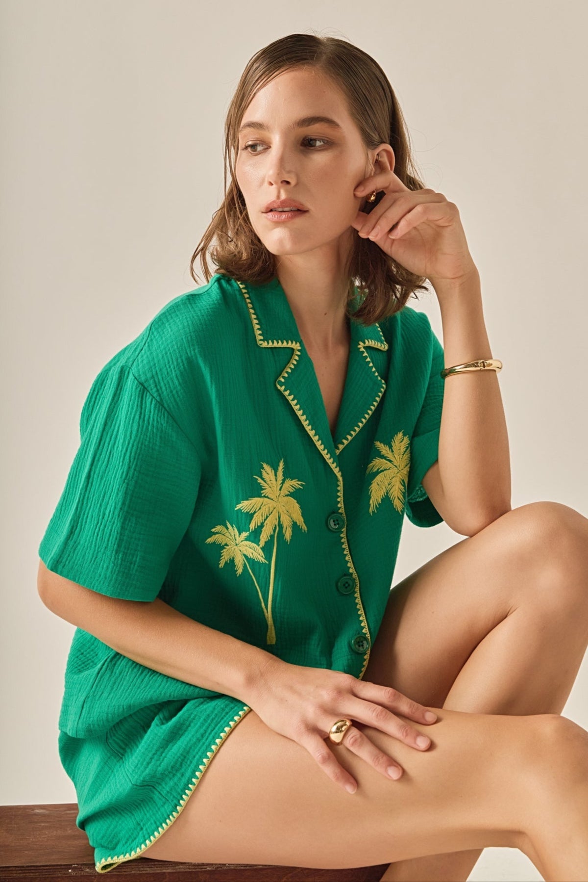 The Colette Tropical Embroidered Shirt