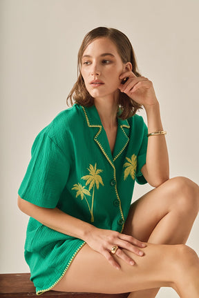 The Colette Tropical Embroidered Shirt