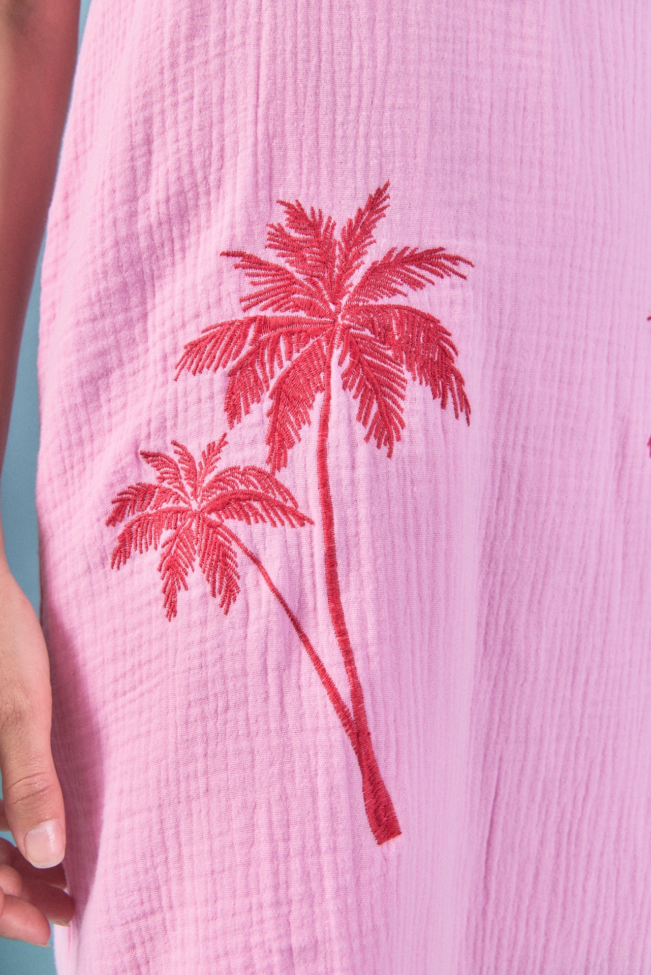 ENGLISH FACTORY - Aria Tropical Embroidered Midi Dress - DRESSES available at Objectrare