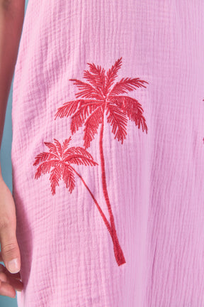 ENGLISH FACTORY - Aria Tropical Embroidered Midi Dress - DRESSES available at Objectrare