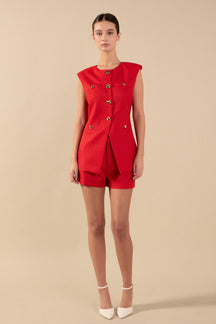 ENDLESS ROSE - Chrishell High Waisted Shorts - SHORTS available at Objectrare