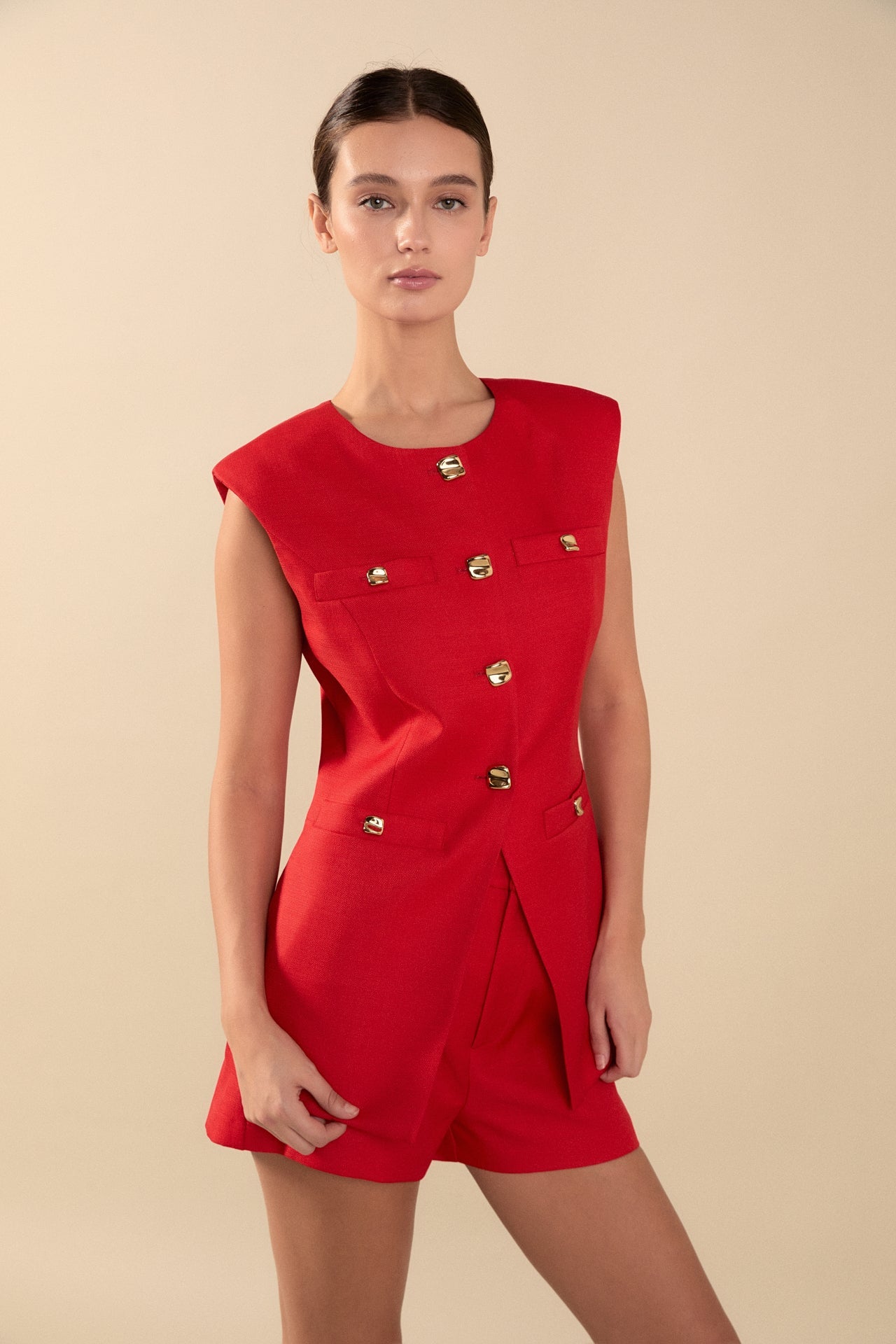 ENDLESS ROSE - Chrishell High Waisted Shorts - SHORTS available at Objectrare