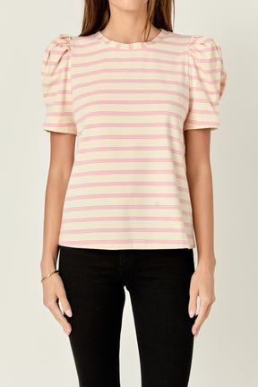 ENGLISH FACTORY - English Factory - Stripe Women Knit Shirt - TOPS available at Objectrare