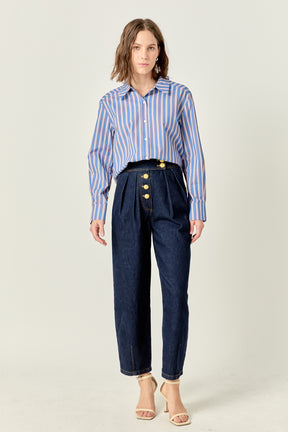 Stripe Cotton Shirt