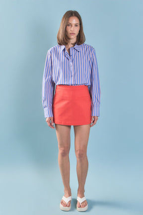 ENGLISH FACTORY - Stripe Cotton Shirt - SHIRTS & BLOUSES available at Objectrare