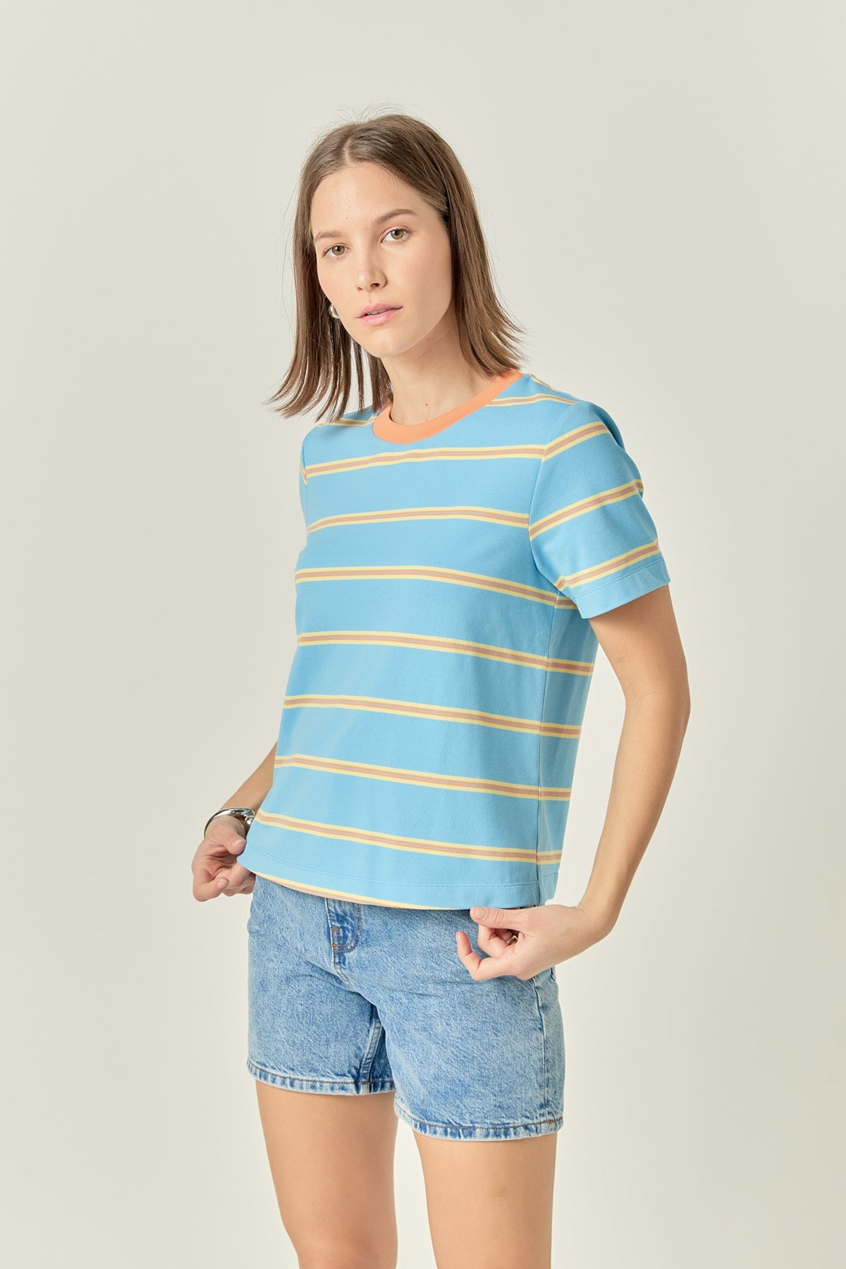 Jersey Stripe Top
