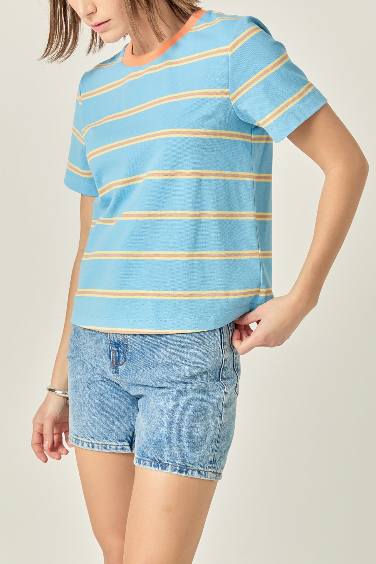 Jersey Stripe Top