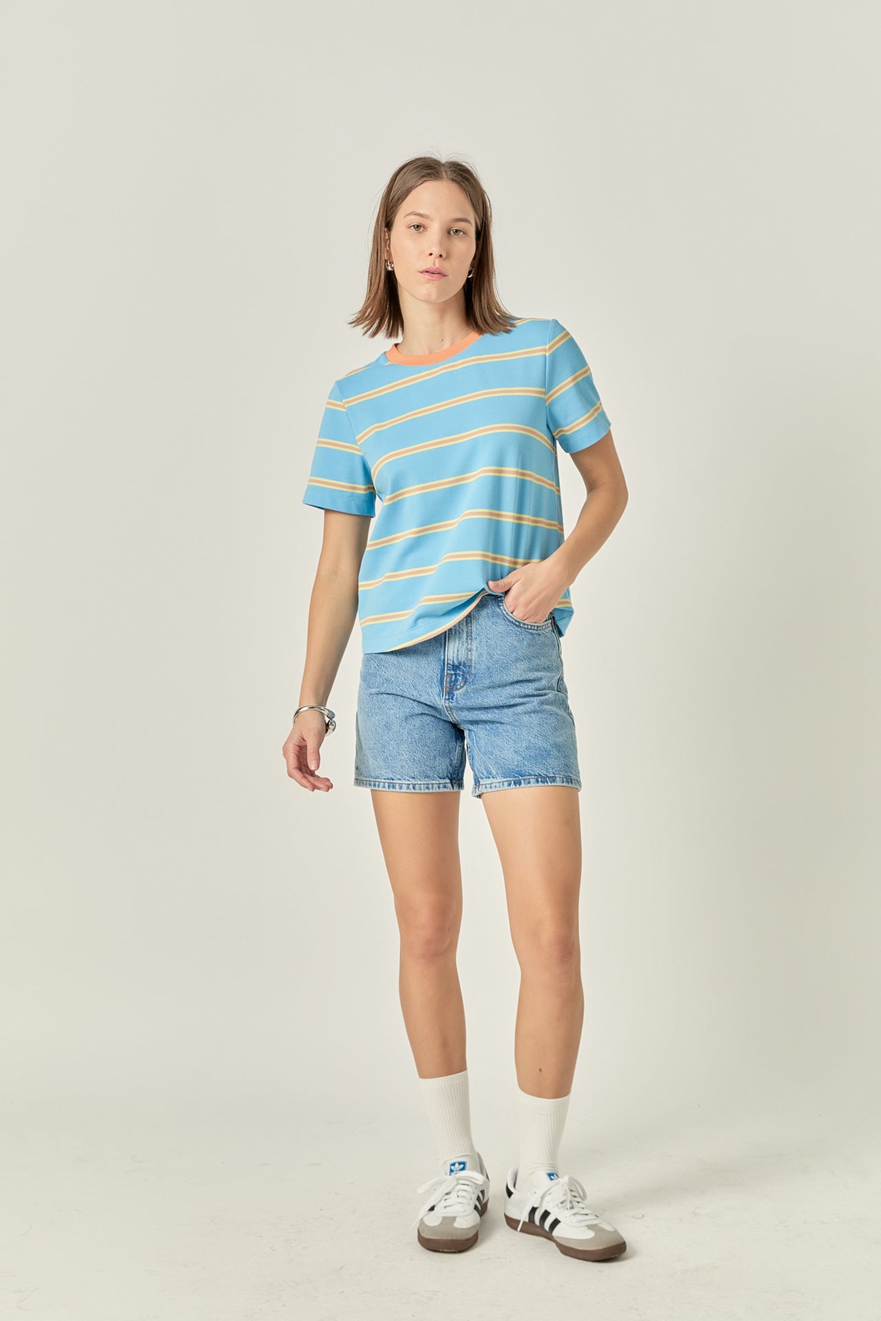 Jersey Stripe Top