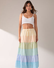 ENGLISH FACTORY - The Pastel Tier Skirt - SKIRTS available at Objectrare