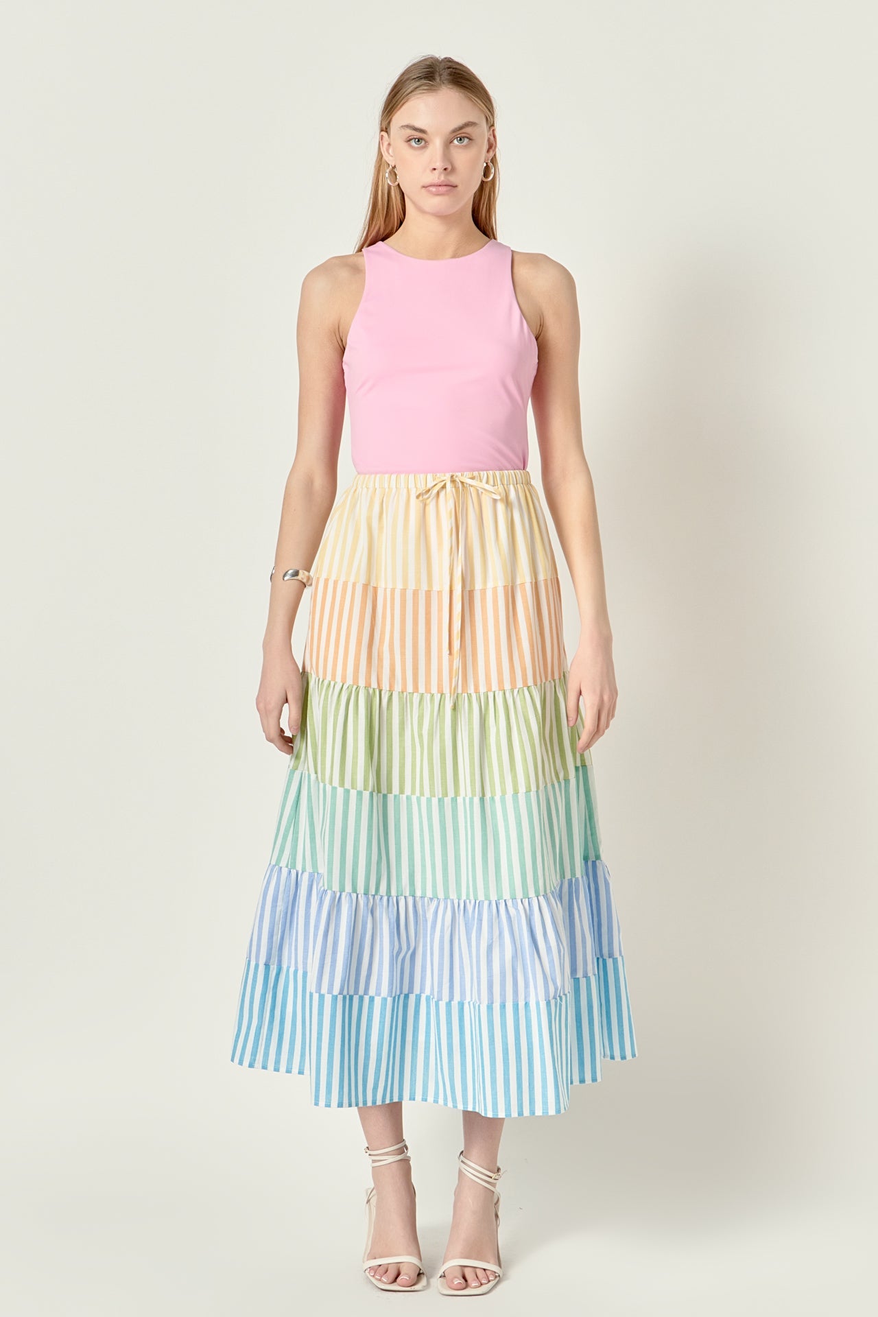 ENGLISH FACTORY - The Pastel Tier Skirt - SKIRTS available at Objectrare