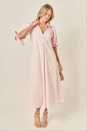 Stitch Detailed Midi Dress