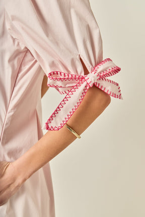 ENGLISH FACTORY - Stitch Detailed Midi Dress - DRESSES available at Objectrare