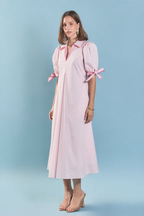 ENGLISH FACTORY - Stitch Detailed Midi Dress - DRESSES available at Objectrare